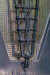 Detail siersmeedwerk van de deur.
<br/>
Marcel Westhoff, juli 2016